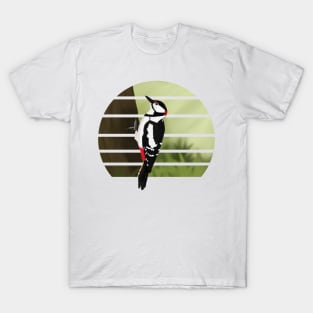 jz.birds Woodpecker Bird Animal Art T-Shirt